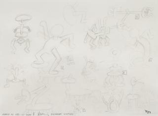 Keith Haring - Untitled (Study For Dusseldorf Sculptures)