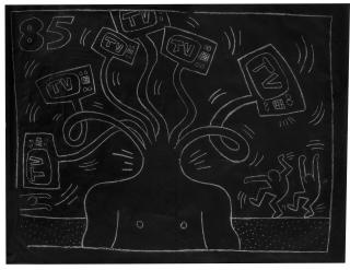 Keith Haring - Untitled (Subway Drawing)
