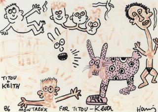 Keith Haring - Untitled (Tito & Keith)