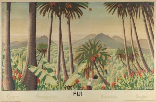 Keith Henderson - Fiji.Copra, Pineapples, Bananas, Sugar. Empire Marketing Boardb