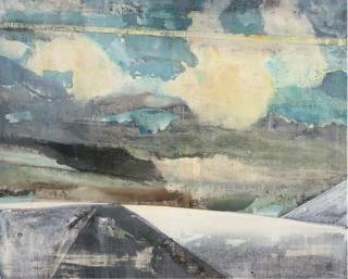 Keith J. Grant - Winter Road Through A Window, Iceland