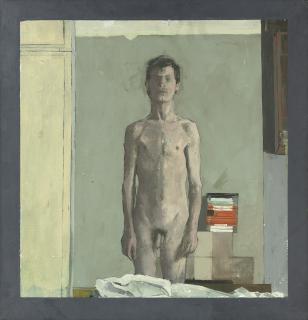 Keith Milow - Standing male nude
