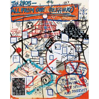 Keith Tyson - All From One (Ziggurat) (Studio Wall Drawing)