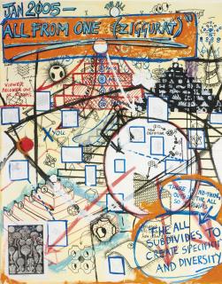 Keith Tyson - All From One (Ziggurat) (Studio Wall Drawing)