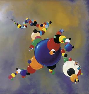 Keith Tyson - Artifical Gravitation Painting No. 1