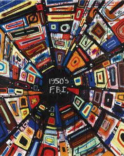 Keith Tyson - Studio Wall Drawing, 1950\'S F.B.I.