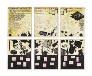 Keith Tyson - Studio Wall Drawing: January 2005: \