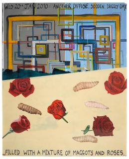 Keith Tyson - Wed 20th Jan 2010: Another Diffuse, Sodden, Drizzly Day... Filled With A Mixture of Maggots and Roses