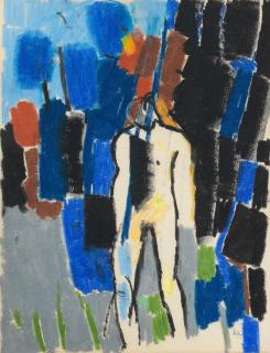 Keith Vaughan - Black to White - Landscape with Figure