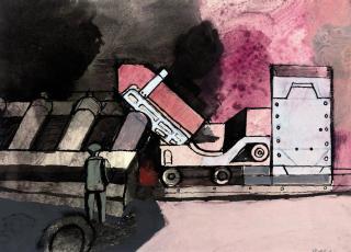 Keith Vaughan - Blast Furnace Series