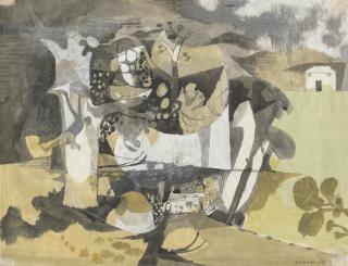 Keith Vaughan - Boy Swinging from a Tree