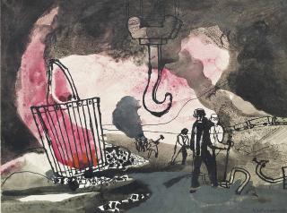 Keith Vaughan - Dumping hot scrap