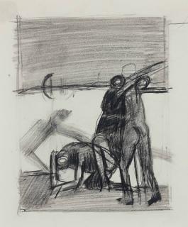 Keith Vaughan - Fight on the Marshes; Assembly of Figures