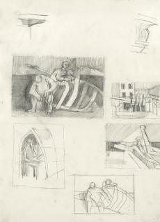 Keith Vaughan - Figures And Boat Forms