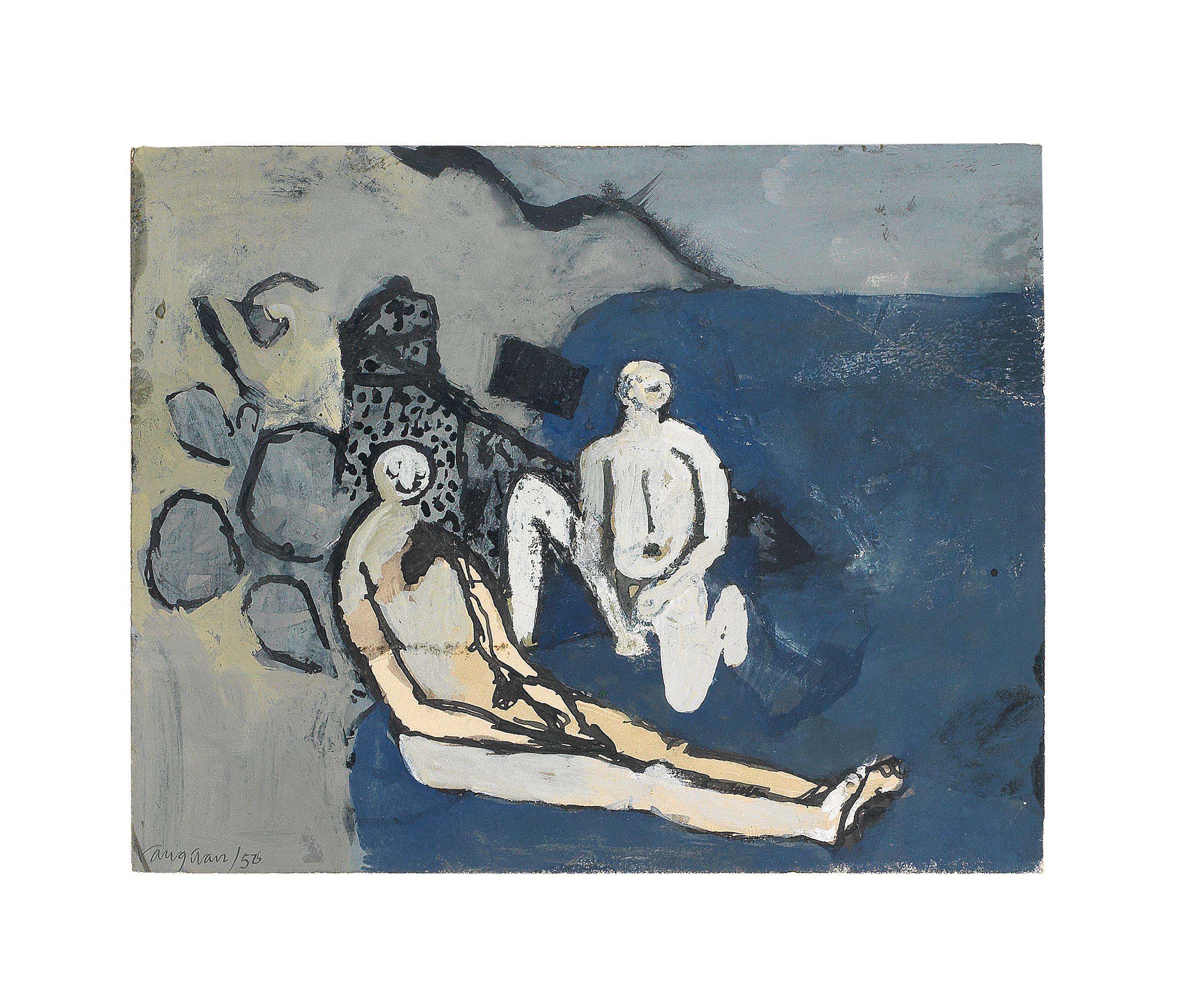 Keith Vaughan - Figures in a landscape