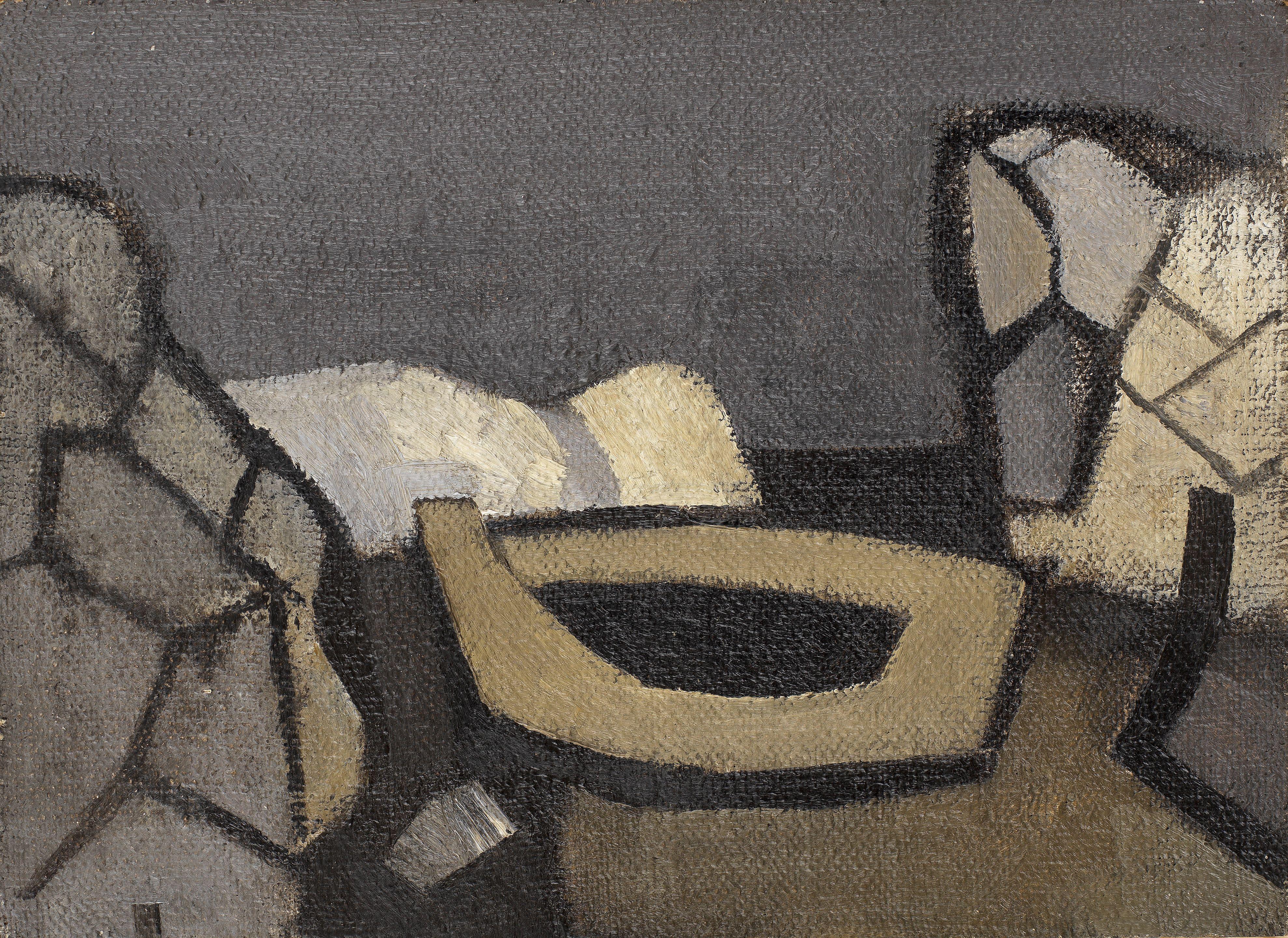 Keith Vaughan - Grey Shore with Boat