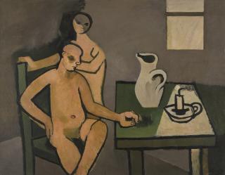 Keith Vaughan - Interior With Nude Figures 