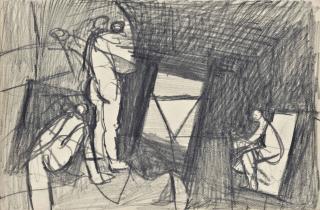 Keith Vaughan - Interior With Three Figures; St Sebastian