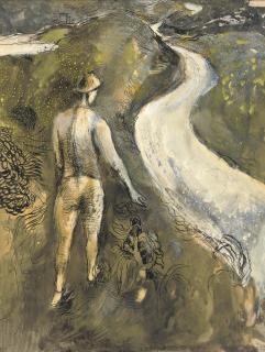 Keith Vaughan - Man Sowing by the River