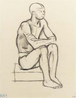 Keith Vaughan - Seated Man