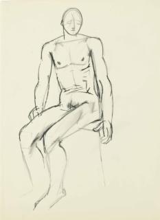 Keith Vaughan - Seated Nude