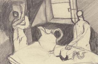 Keith Vaughan - Two figures and a still life