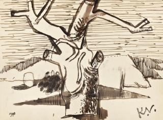 Keith Vaughan - Winter Oak; Soldiers Digging A Trench; Ornamental Garden