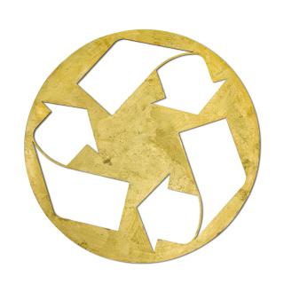 Kelley Walker - Untitled (Recycle Sign)