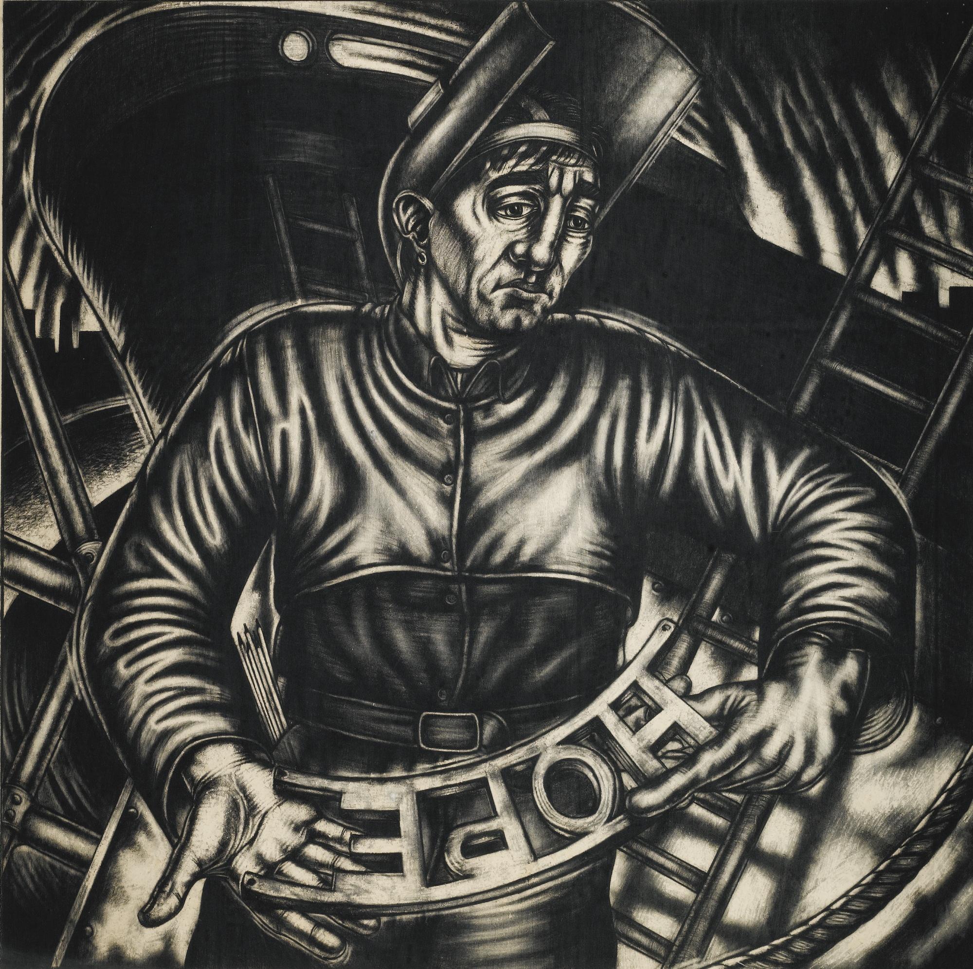 Ken Currie - Young Glasgow Welder