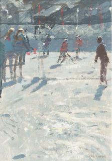 Ken Howard, R.A, R.W.S. - Bright Light, Bergun