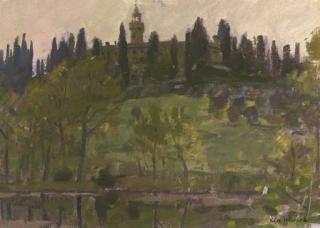 Ken Howard, R.A., R.W.S. - Castello di Montefugoni