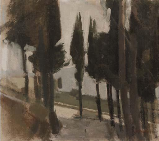 Ken Howard, R.A., R.W.S. - Poplars