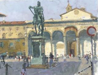 Ken Howard, R.A. - Basilica Della Ss Annunziata, Florence