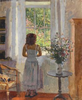 Ken Howard R.A. - Dora at the Window