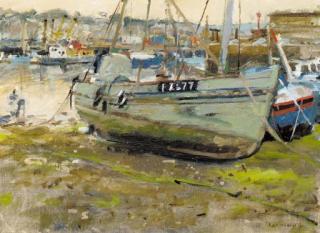 Ken Howard, R.A. - Low Tide, Penzance