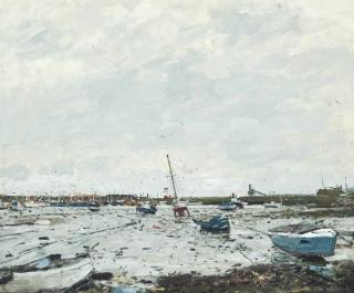 Ken Howard, R.A. - Low Water, Newlyn