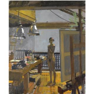 Ken Howard R.A. - Model In Studio