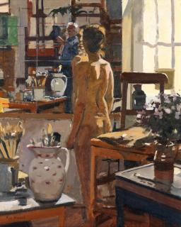Ken Howard R.A. - Model in the Studio