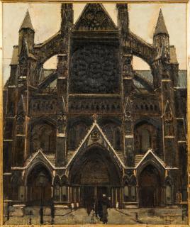 Ken Howard R.A. - North Gate at Westminster Abbey