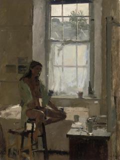 Ken Howard, R.A. - Saskia in the Silk Shirt