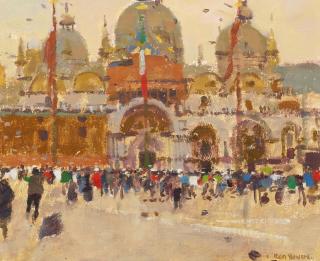 Ken Howard R.A. - St Mark\'s, Venice