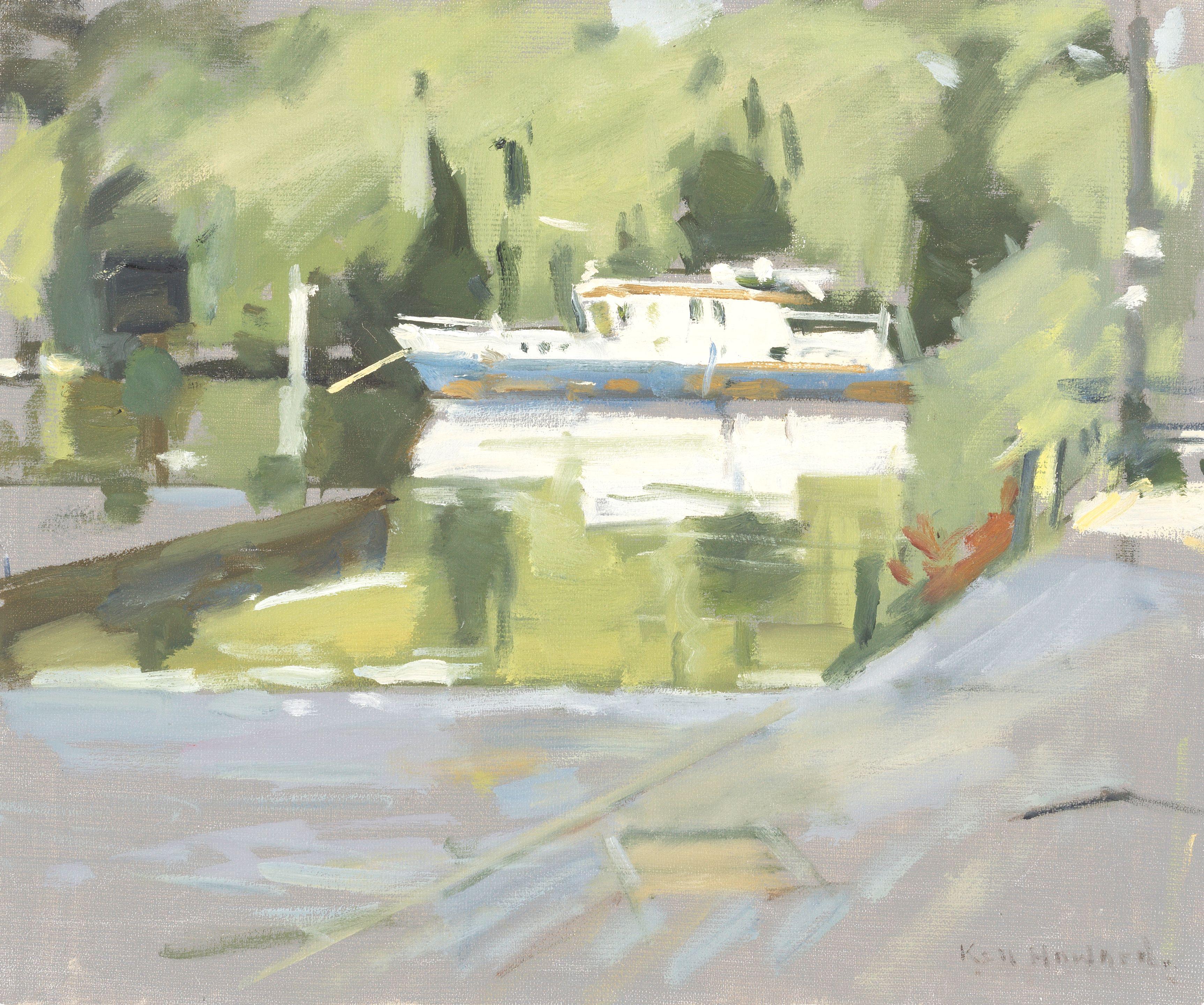 Ken Howard R.A. - Thames at Richmond (unframed)