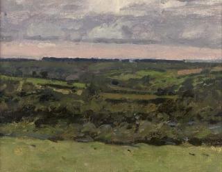 Ken Howard, R.A. - View across the fields