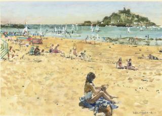 Ken Howard - Dora at Marazion