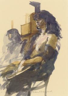 Ken Howard - Seated nude