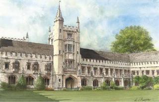 Ken Messer - Magdalen College, Founders Tower and Cloisters