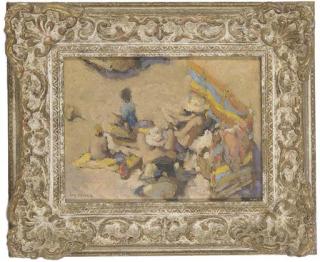 Ken Moroney - A family on the beach