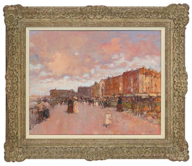 Ken Moroney - Bournemouth promenade, sunset