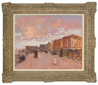 Ken Moroney - Bournemouth promenade, sunset