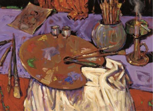 Ken Moroney - The artist\'s table